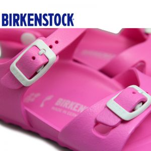 德国制造Birkenstock儿童亲子沙滩防水凉鞋Rio EVA荧光色沙滩凉鞋