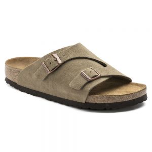 【软底】Birkenstock Zuerich苏黎世经典牛反绒皮凉拖柔软鞋床软木拖鞋
