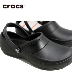 Crocs卡洛驰防滑工作鞋 医生鞋 护士鞋 工作玛希黑色/白色10876 Mercy Work