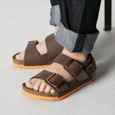 春夏新款德国Birkenstock儿童软木舒适健康凉鞋Milano沙漠系列撞色款软木拖鞋