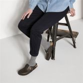 经典热销明星同款德国制造Birkenstock经典Boston光滑牛皮包头鞋流行色