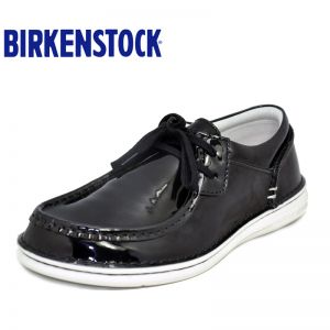 德国Birkenstock手工缝制牛皮休闲鞋Pasadena漆皮新款休闲鞋