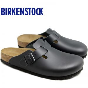 经典热销明星同款德国制造Birkenstock经典Boston光滑牛皮包头鞋流行色