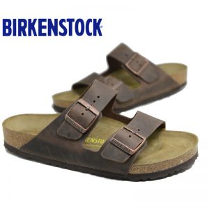Birkenstock经典天然油蜡皮水松木两扣流行凉拖鞋Arizona明星同款软木拖鞋