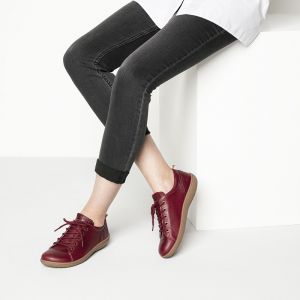 Birkenstock女士牛皮软木中底运动休闲鞋网球鞋Islay休闲鞋