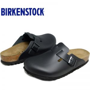 经典热销明星同款德国制造Birkenstock经典Boston光滑牛皮包头鞋流行色