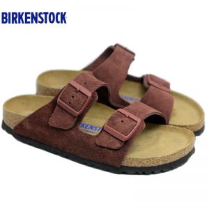 【软底】春夏全新款Birkenstock经典两扣凉拖Arizona牛反绒皮柔软鞋床软木拖鞋