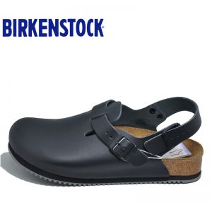 经典热销Birkenstock专业防滑工作包头鞋/厨师鞋职业鞋Tokio光滑牛皮黑色/白色