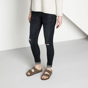Birkenstock经典软木两扣凉拖鞋Arizona磨砂仿皮软木拖鞋
