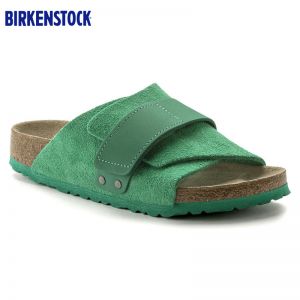 Birkenstock经典软木单扣凉拖男女同款牛皮绒面革拖鞋kyoto系列软木拖鞋软木拖鞋