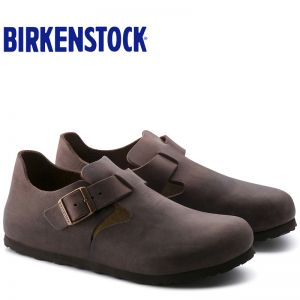 德国Birkenstock天然牛皮经典复古风格休闲鞋/船鞋London畅销流行款休闲鞋