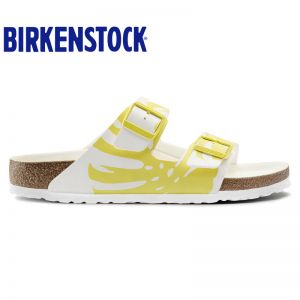 BIRKENSTOCK 平底凉拖男女款时尚龟背竹图案软木拖鞋Arizona软木拖鞋