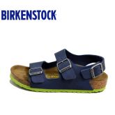 春夏新款德国Birkenstock儿童软木舒适健康凉鞋Milano沙漠系列撞色款软木拖鞋