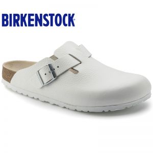 经典热销明星同款德国制造Birkenstock经典Boston光滑牛皮包头鞋流行色