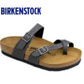 新款Birkenstock软木套趾凉拖Mayari仿普拉皮革纹理软木拖鞋