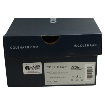 Shoes for Crews/COLE HAAN Malorie Ltr Wing OX 41253 Brazilian Sand LTR