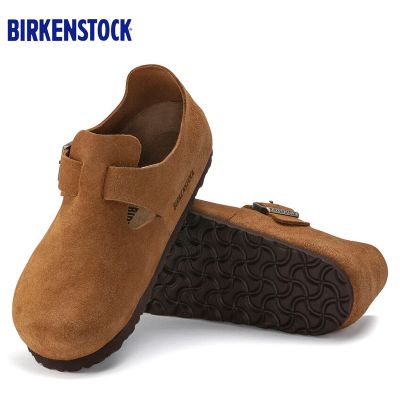 德国Birkenstock天然牛皮经典复古风格休闲鞋/船鞋London畅销流行款休闲鞋