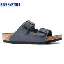 Birkenstock德国制造儿童软木健康舒适两扣凉拖鞋Arizona亲子凉拖鞋软木拖鞋