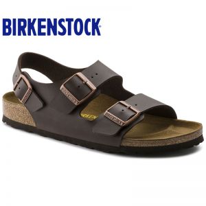 明星同款经典德国Birkenstock休闲凉鞋/开车凉鞋Milano系踝凉鞋