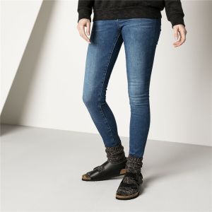 德国制造Birkenstock天然牛皮/光滑真皮休闲凉鞋经典Milano系踝凉鞋