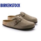 【软底】Birkenstock春夏新款经典包头鞋牛反毛皮Boston柔软鞋床全新色