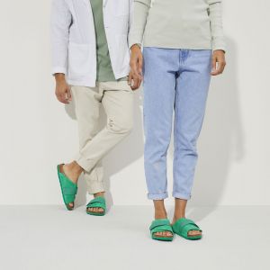 Birkenstock经典软木单扣凉拖男女同款牛皮绒面革拖鞋kyoto系列软木拖鞋软木拖鞋