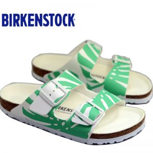BIRKENSTOCK 平底凉拖男女款时尚龟背竹图案软木拖鞋Arizona软木拖鞋