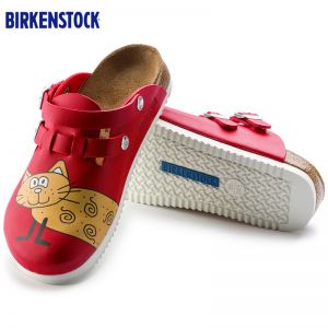 Birkenstock专业防滑鞋底卡通图案两穿包头凉拖鞋医生鞋护士鞋职业鞋Kay