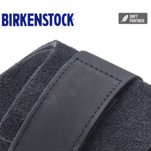 Birkenstock经典软木单扣凉拖男女同款牛皮绒面革拖鞋kyoto系列软木拖鞋软木拖鞋