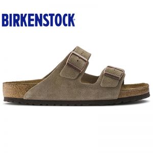 【软底】春夏全新款Birkenstock经典两扣凉拖Arizona牛反绒皮柔软鞋床软木拖鞋