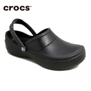 Crocs卡洛驰防滑工作鞋 医生鞋 护士鞋 工作玛希黑色/白色10876 Mercy Work