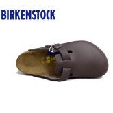 经典热销明星同款德国制造Birkenstock经典Boston光滑牛皮包头鞋流行色