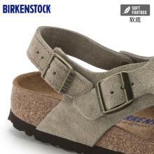 BIRKENSTOCK软底德国制造反绒牛皮后跟跘带交叉带时尚平跟软木鞋床凉鞋Tulum