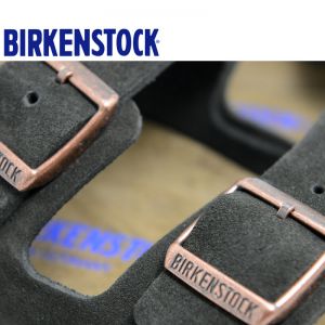 【软底】春夏全新款Birkenstock经典两扣凉拖Arizona牛反绒皮柔软鞋床软木拖鞋