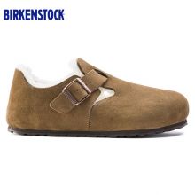 Birkenstock 秋冬男女低帮毛毛鞋软木休闲鞋反毛皮London系列休闲鞋