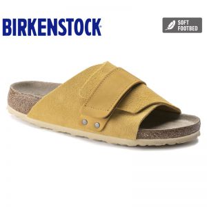 Birkenstock经典软木单扣凉拖男女同款牛皮绒面革拖鞋kyoto系列软木拖鞋软木拖鞋