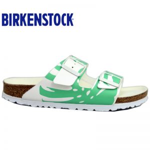BIRKENSTOCK 平底凉拖男女款时尚龟背竹图案软木拖鞋Arizona软木拖鞋