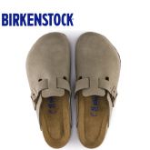 【软底】Birkenstock春夏新款经典包头鞋牛反毛皮Boston柔软鞋床全新色