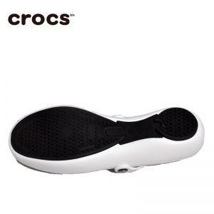 Crocs卡洛驰女士艾利平底防滑工作鞋 医生鞋 护士鞋 11050 可爱小白鞋
