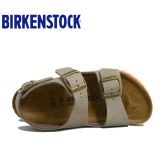 春夏新款德国Birkenstock儿童软木舒适健康凉鞋Milano沙漠系列撞色款软木拖鞋