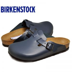 经典热销明星同款德国制造Birkenstock经典Boston光滑牛皮包头鞋流行色