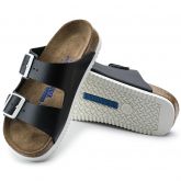 Birkenstock  Arizona专业防滑鞋底天然牛皮软底双扣凉拖鞋