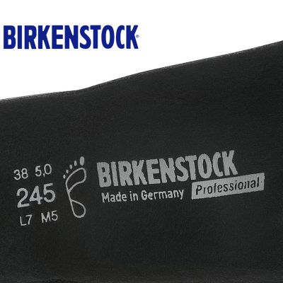 BIRKENSTOCK 74011黑色搭配鞋垫组合套装（ProfiBirki黑色一双+额外原厂PU替换鞋垫一双）